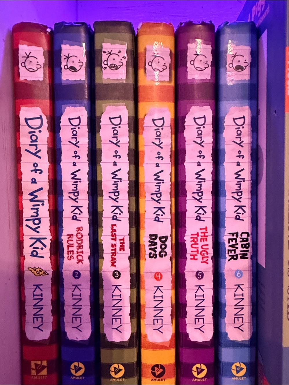Diary of a Wimpy Kid Colorful Hardcover Book Set - Assorted Spines